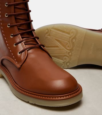 Urbancombat leather combat boots | Max Mara