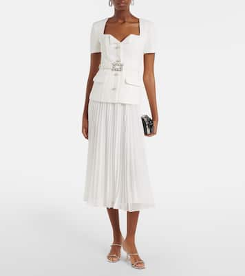 Robe longue en crêpe | Self-Portrait