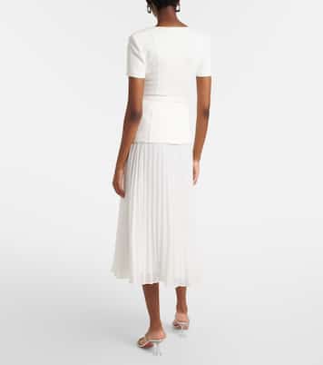 Robe longue en crêpe | Self-Portrait