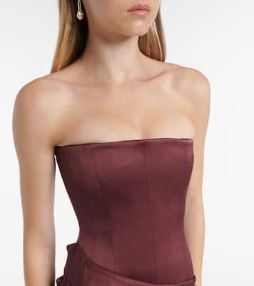 Robe aus Crêpe-Satin | Alex Perry