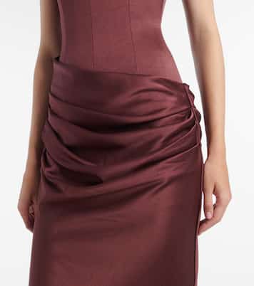 Robe aus Crêpe-Satin | Alex Perry