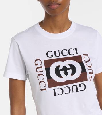 Interlocking G printed cotton T-shirt | Gucci