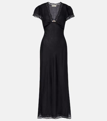 Clarice lace-trimmed midi dress | Rixo