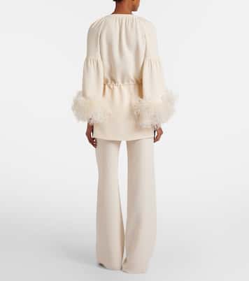 Pantalon ample en Cady Couture | Valentino