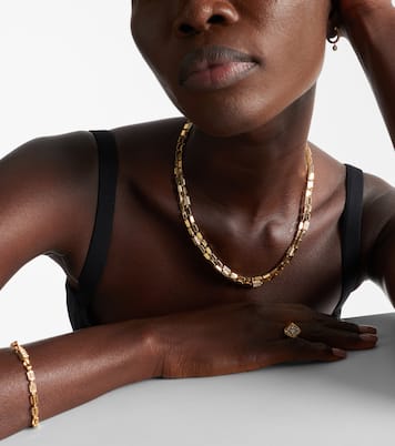 Collier Block-chain en or 18 ct et diamants | Suzanne Kalan