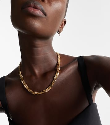 Collier Block-chain en or 18 ct et diamants | Suzanne Kalan