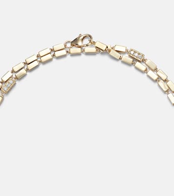 Collier Block-chain en or 18 ct et diamants | Suzanne Kalan