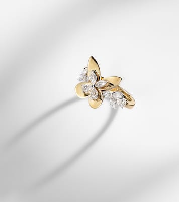 Ring Golden Strada aus 18kt Gelbgold (750/1000) mit Diamanten | Yeprem