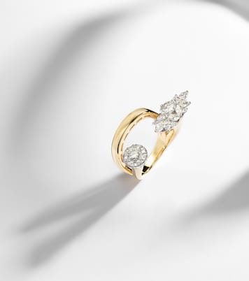 Ring Golden Strada aus 18kt Gelb- und Weißgold (750/1000) mit Diamanten | Yeprem