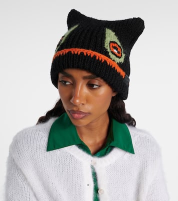 x Louis Wain Cat wool-blend beanie | Loewe