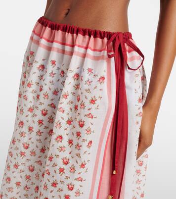 Floral cotton beach cover-up | Dolce&Gabbana