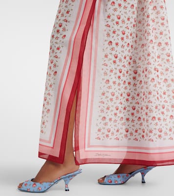 Floral cotton beach cover-up | Dolce&Gabbana