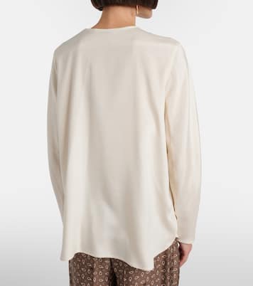 Mitico silk-blend cady top | Max Mara