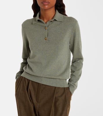 Classic cashmere polo sweater | Loro Piana