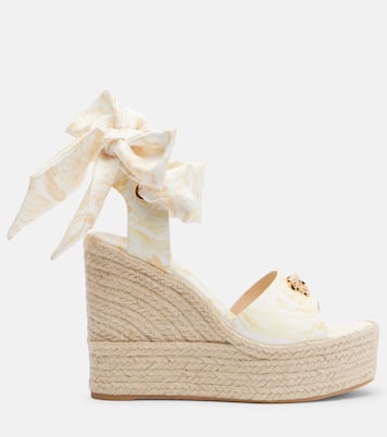 Espadrille-Sandalen 120 aus Leder | Versace