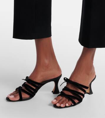 Clementel 70 velvet mules | Manolo Blahnik
