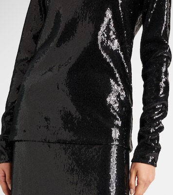 Top aus Jersey mit Pailletten | Toteme