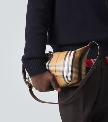 Burberry Check canvas shoulder bag | Burberry