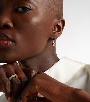 Boucles d’oreilles en or 14 ct (585/1000), topaze et diamants | Mateo