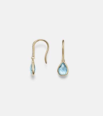 Boucles d’oreilles en or 14 ct (585/1000), topaze et diamants | Mateo