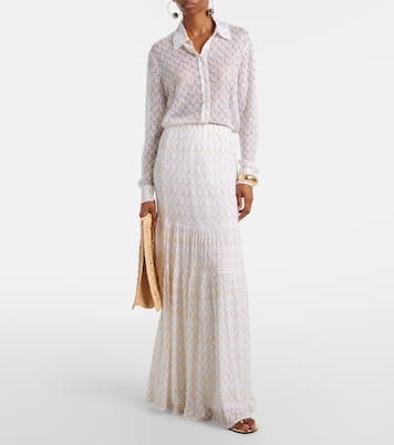 Jupe longue en lamé | Missoni