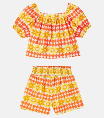 Printed cotton top and shorts set | Fábula