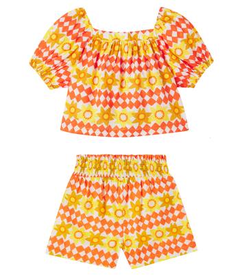 Printed cotton top and shorts set | Fábula