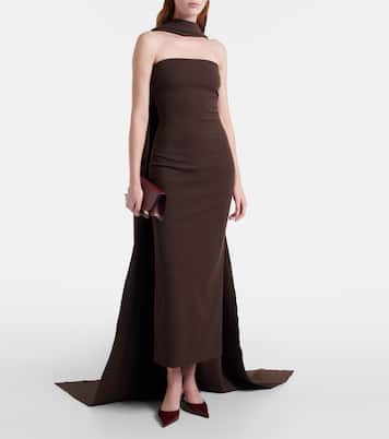 Martine scarf-detail cocktail dress | Solace London