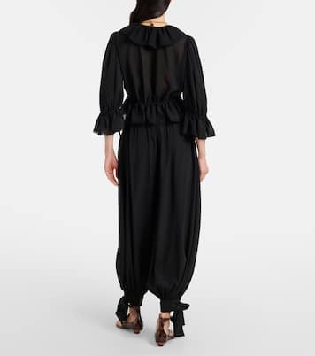 Silk crêpe de chine balloon pants | Chloé