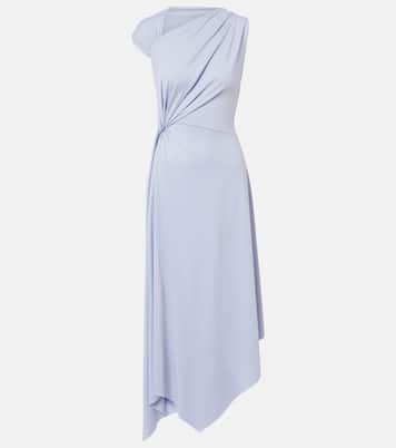 Abito midi asimmetrico in jersey | Victoria Beckham