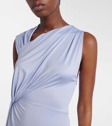 Abito midi asimmetrico in jersey | Victoria Beckham