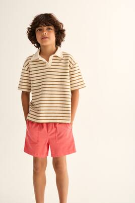 Palm cotton twill shorts | Cozmo