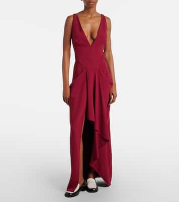 Asymmetrical draped midi dress | Givenchy