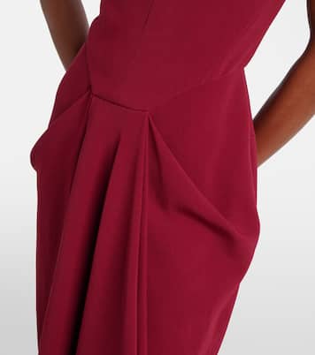 Asymmetrical draped midi dress | Givenchy