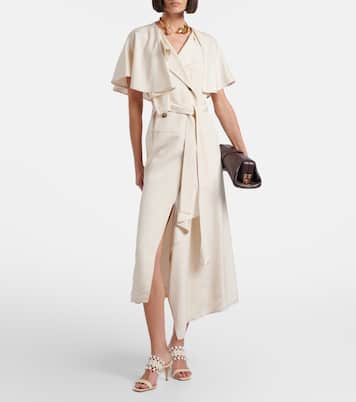 Efeso leather-trimmed woven mules | Manolo Blahnik