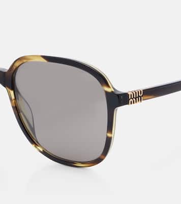 Logo oversized sunglasses | Miu Miu