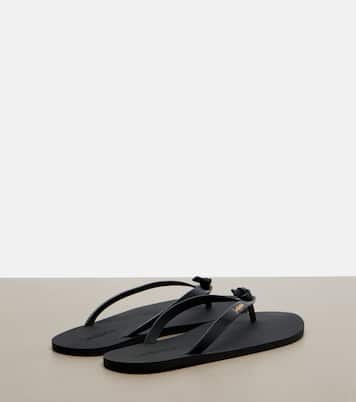 Pool leather thong sandals | Saint Laurent