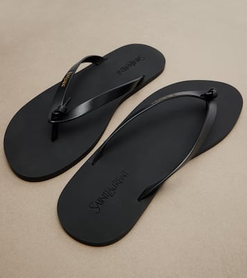 Pool leather thong sandals | Saint Laurent