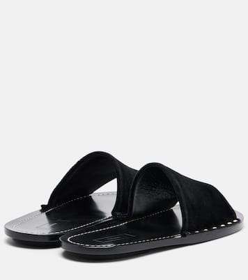 Studded velvet slides | Toteme