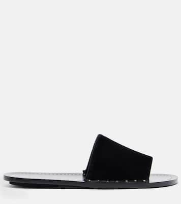 Studded velvet slides | Toteme