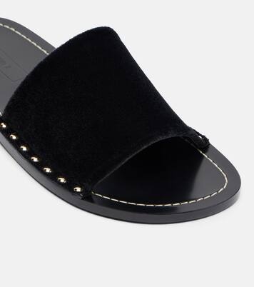 Studded velvet slides | Toteme