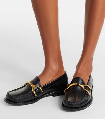 Wishbone leather loafers | McQueen
