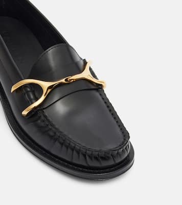 Wishbone leather loafers | McQueen