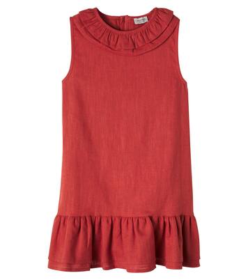 Michelle ruffled linen and cotton dress | Donsje
