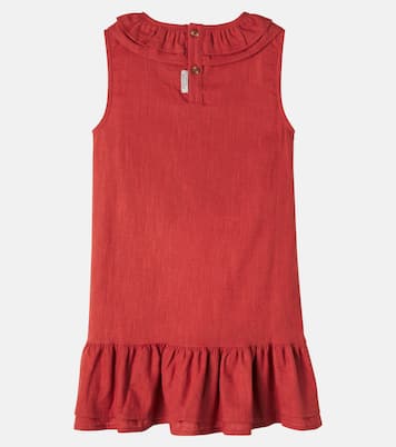 Michelle ruffled linen and cotton dress | Donsje