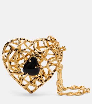 Heart embellished clutch | Saint Laurent