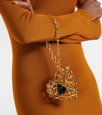 Heart embellished clutch | Saint Laurent