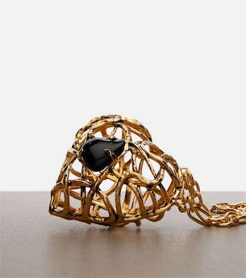 Heart embellished clutch | Saint Laurent