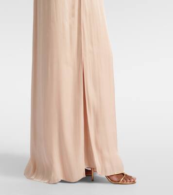 Sireen caped embellished georgette gown | Costarellos