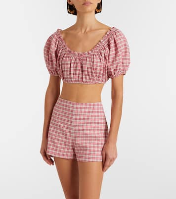 Shorts Lila in cotone a quadri | Faithfull